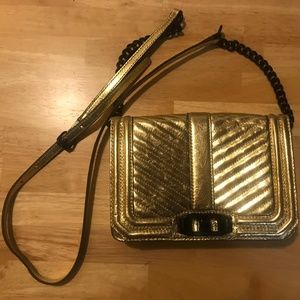Rebecca Minkoff Small Love Crossbody (Gold)